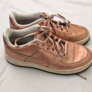 Bronze Metallic Nikes 7y